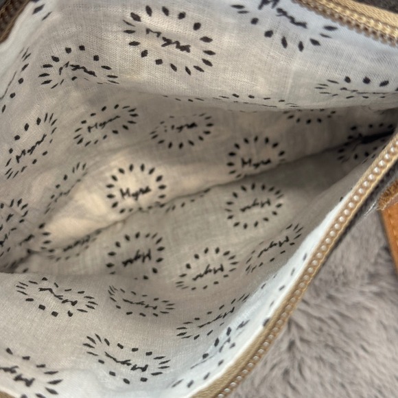 Myra Bag Sel de Mer Paris Canvas Leather Crossbody Bag Gray Small Messenger - Picture 5 of 15